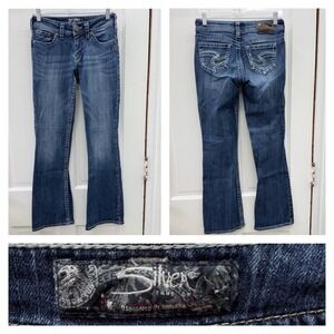 Silver Suki Thick Stitch Bootcut Denim Jeans Womens 26 x 32 L9516SDA459